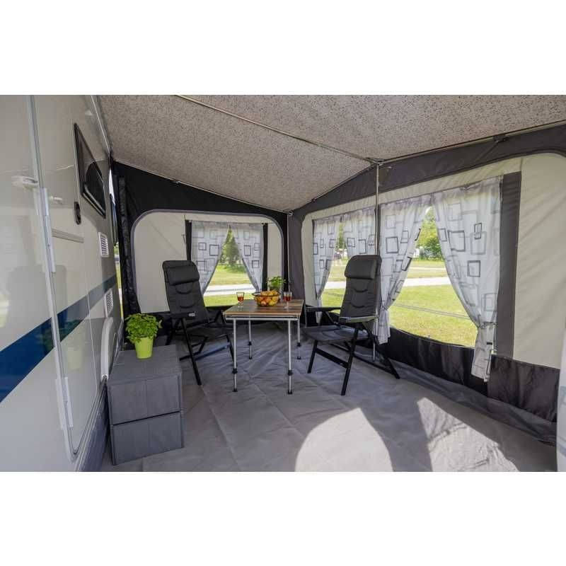 REIMO TENT Wohnwagenvorzelt BOLOGNA 400 x 240 cm Stahl-Gestaenge - 936373