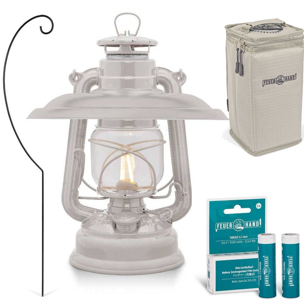 FEUERHAND LED Laterne Baby Special 476 Soft Beige Komplett-Set 4.0 FEUERHAND LED Laterne Baby Special 476 Soft Beige Komplett-Set 4.0