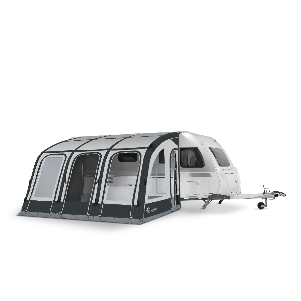 StarCamp aufblasbares Teil-Vorzelt MAGNUM AIRFORCE Klimatex 390x280 cm- Anbauhoehe 235-255 cm - 13136