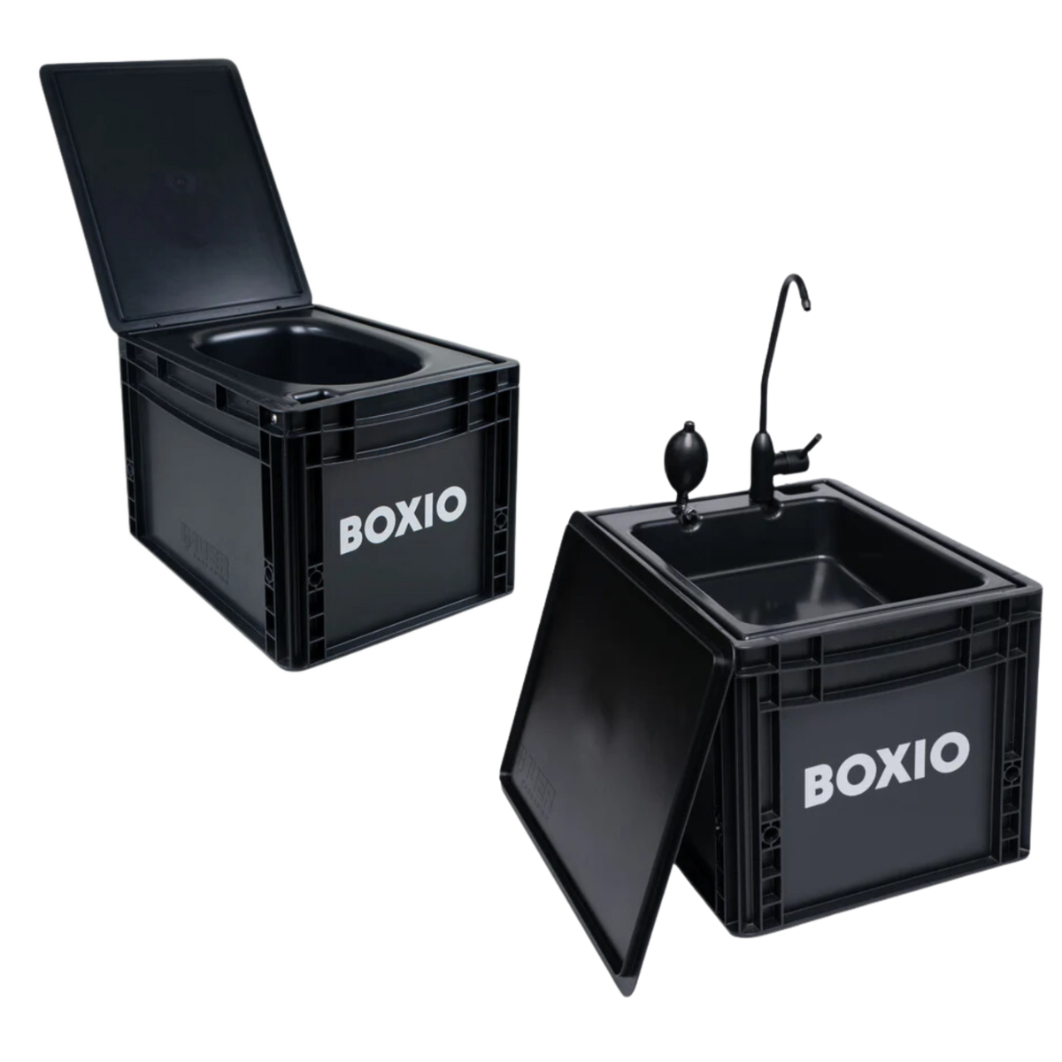 BOXIO TOILET Trenntoilette + BOXIO WASH mobiles Waschbecken BOXIO TOILET Trenntoilette - BOXIO WASH mobiles Waschbecken