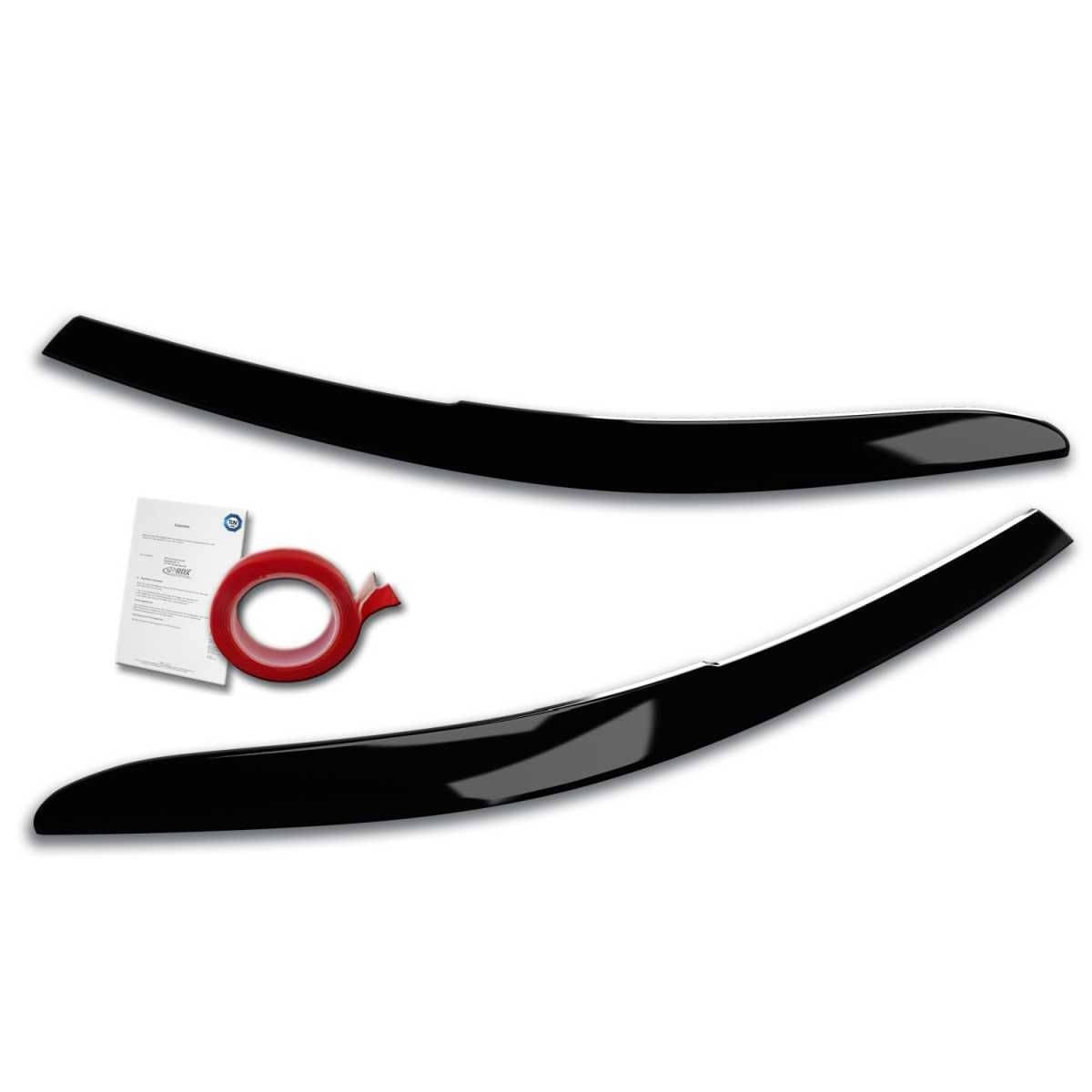 RDX Racedesign Scheinwerferblenden Boeser Blick fuer VW Passat 3G B8 ab Bj. 2014 Schwarz Glaenzend - RDSB180-GZD