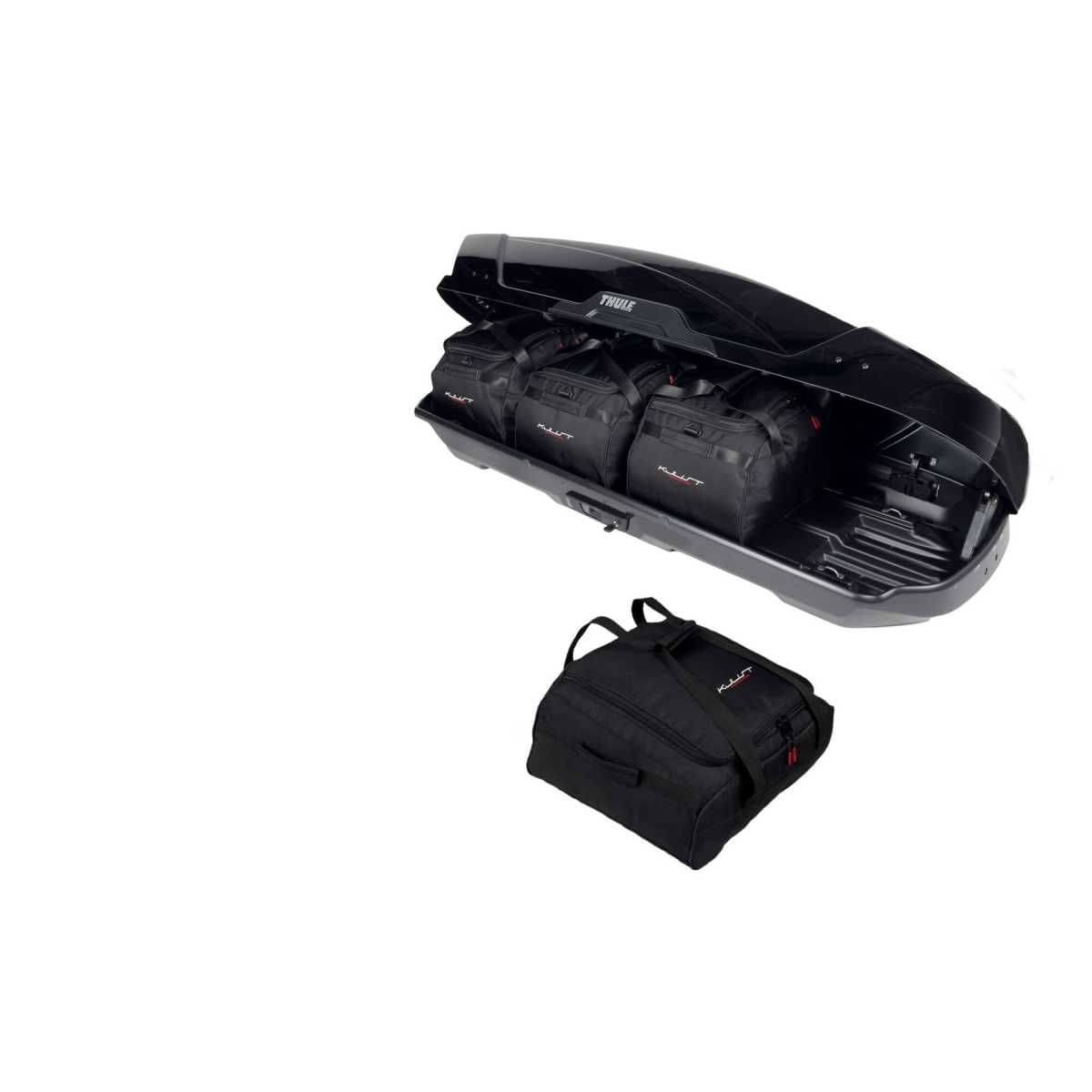 KJUST Dachboxen Taschen Set fuer Dachbox THULE MOTION XT SPORT 4er-Set - 13162