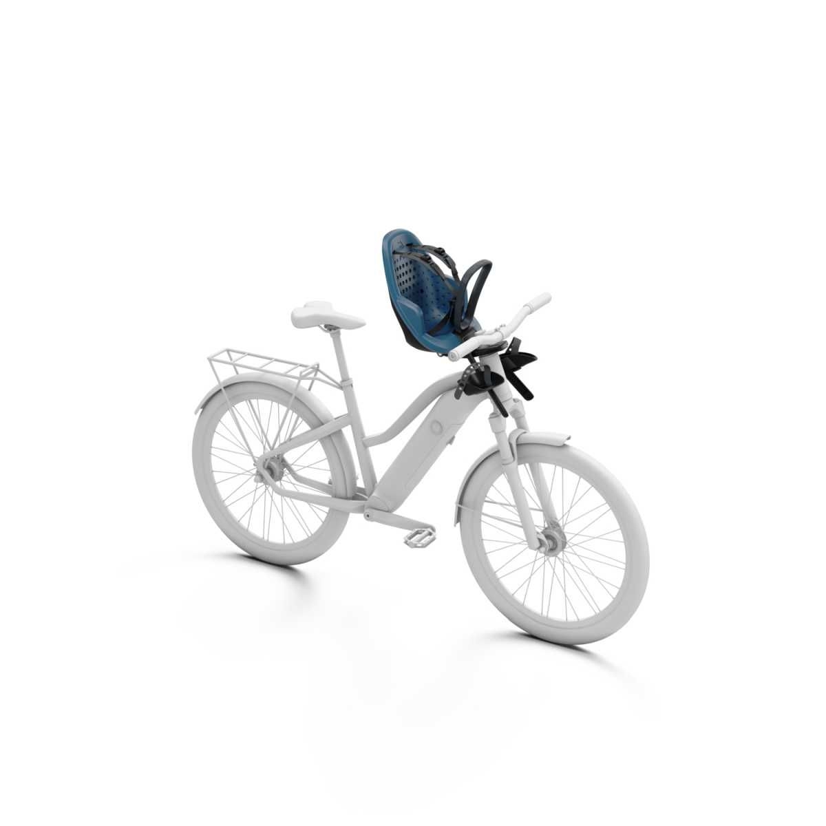 THULE Yepp 2 Mini Fahrradkindersitz Frontmontage Majolica Blue - 12021151