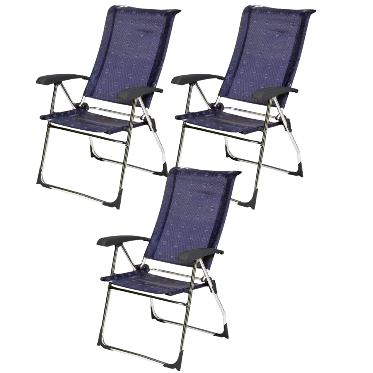 DUKDALF Stuhl Aspen blau 3er-Set - 42-01-4611.0