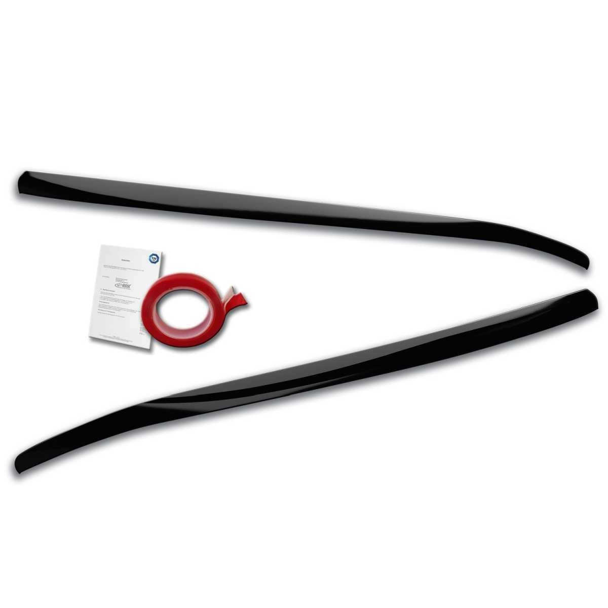 RDX Racedesign Scheinwerferblenden Boeser Blick fuer FORD Focus 4 DEH Bj. 2018-2022 Schwarz Glaenzend - RDSB169-GZD