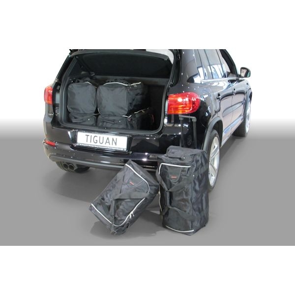 Car Bags V11001S VW Tiguan SUV Bj- 07-15 tiefer Ladeboden - Reisetaschen Set- Auf Ihr Auto massgeschneidert- Das Original