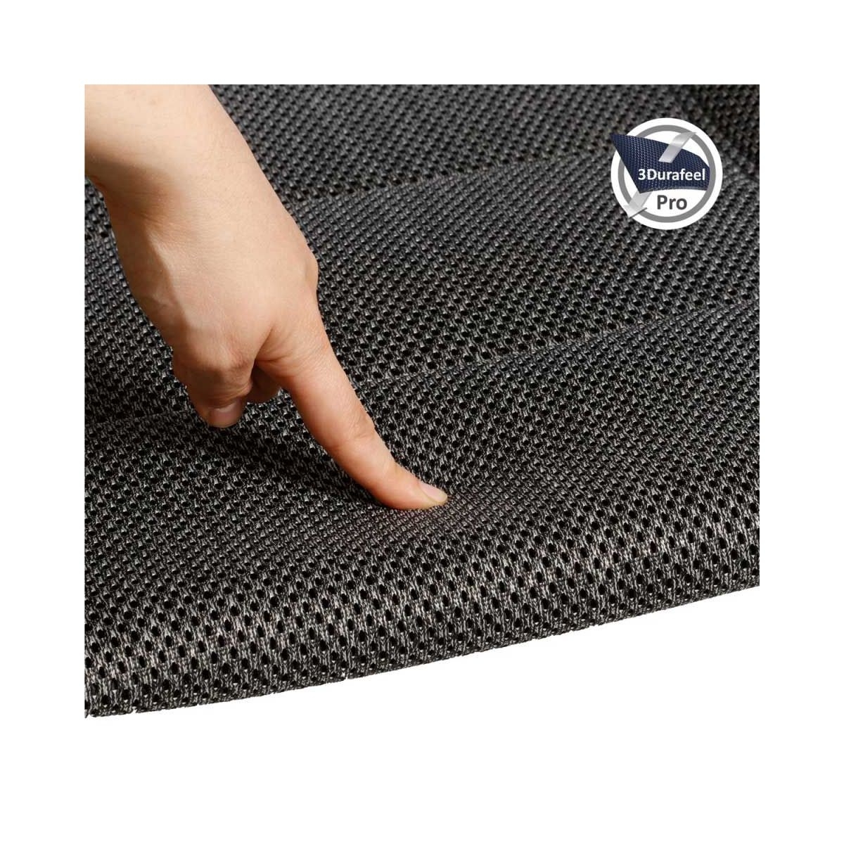 BRUNNER Campingstuhl ARAVEL VITACHIC 3D - L Dunkelgrau 2er-Set - Rolltisch TITANIUM AXIA 2 104x62 cm - 0404065N.C69L 0406097N