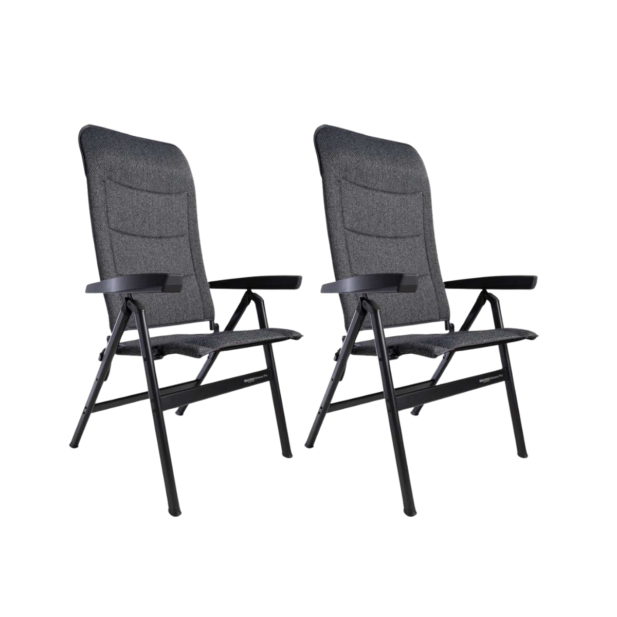 WESTFIELD Campingstuhl Advancer Pro dark grey melange 2er-Set - 201-1884 DGM