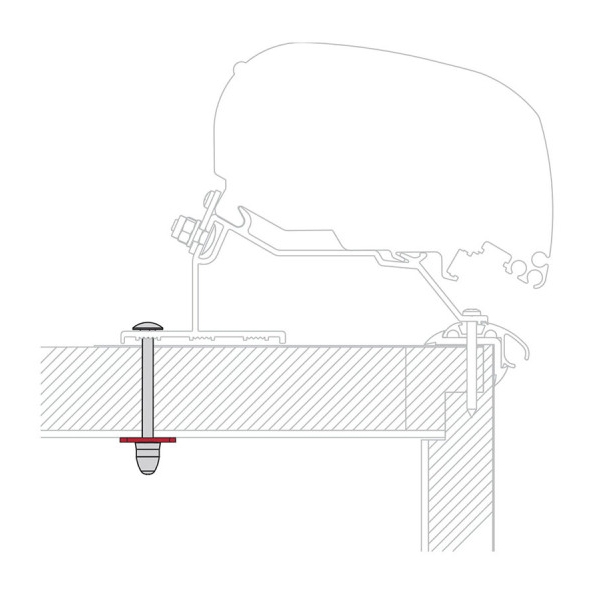 FIAMMA Adapter Kit LMC Adapter Caravan Roof fuer Markise F80 98655Z100