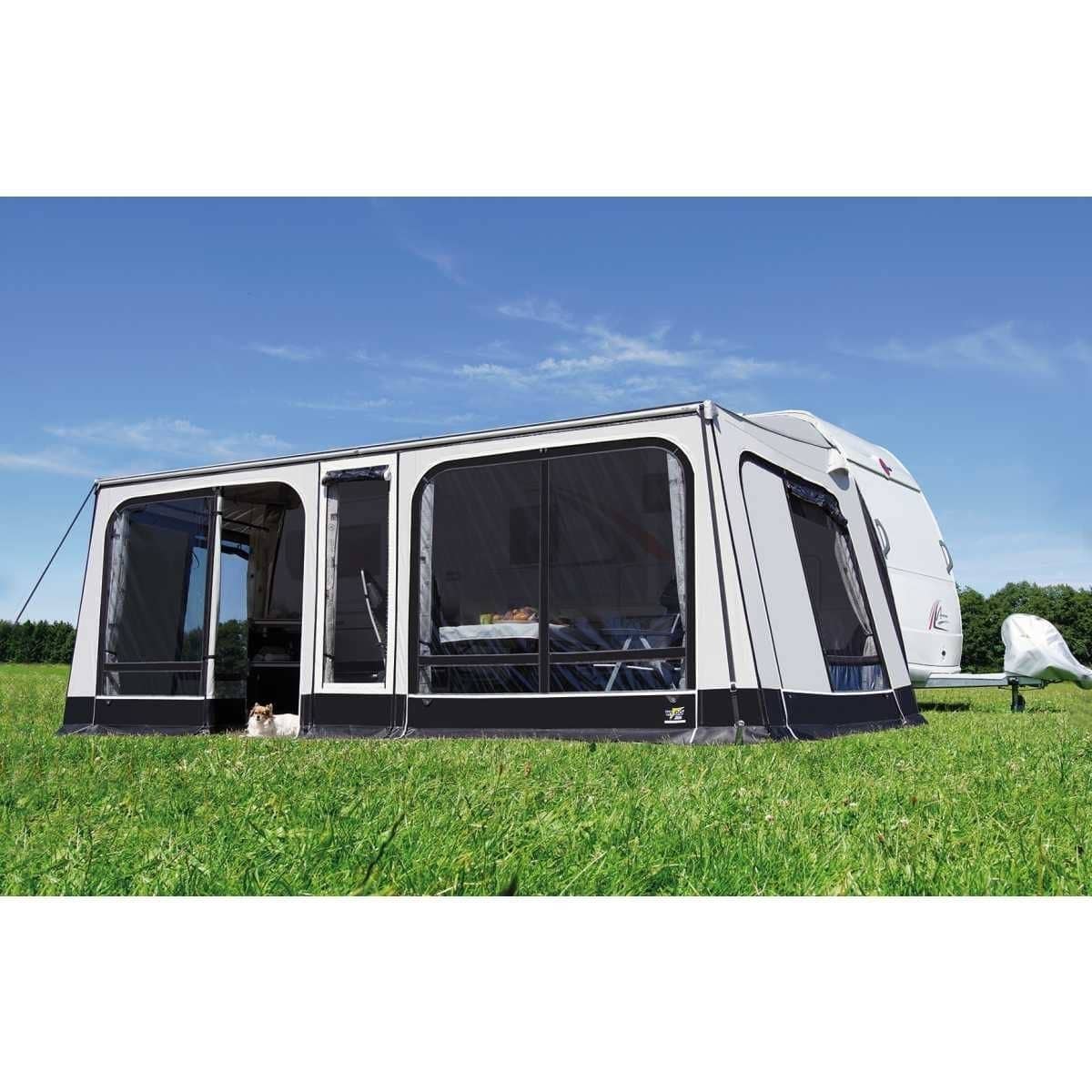WIGO BEST DEAL 2026 - Markisenzelt ROLLI PLUS Ambiente- Gr- 8- Umlauf 946-980 cm- Auszug 250 cm inkl. Sunroof - Rock´n Rolli Paket - 8321