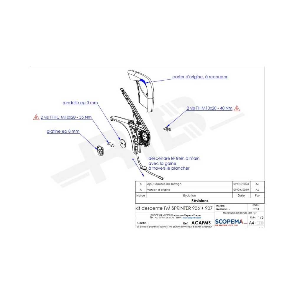 SCOPEMA Handbremsadapter fuer MB Sprinter ab 06-2018 - ACAFMS