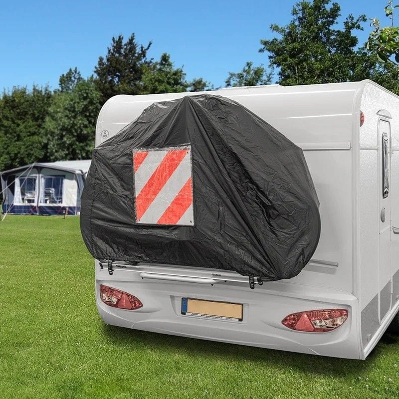 ProPlus Fahrradschutzhuelle fuer 2 Fahrraeder mit Sichttasche fuer Warntafel 330286