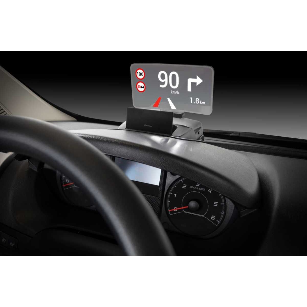 PIONEER Head-Up-Display mit TachoTopSet fuer Ducato ohne Interface - SDA-HU100-DUC-TT