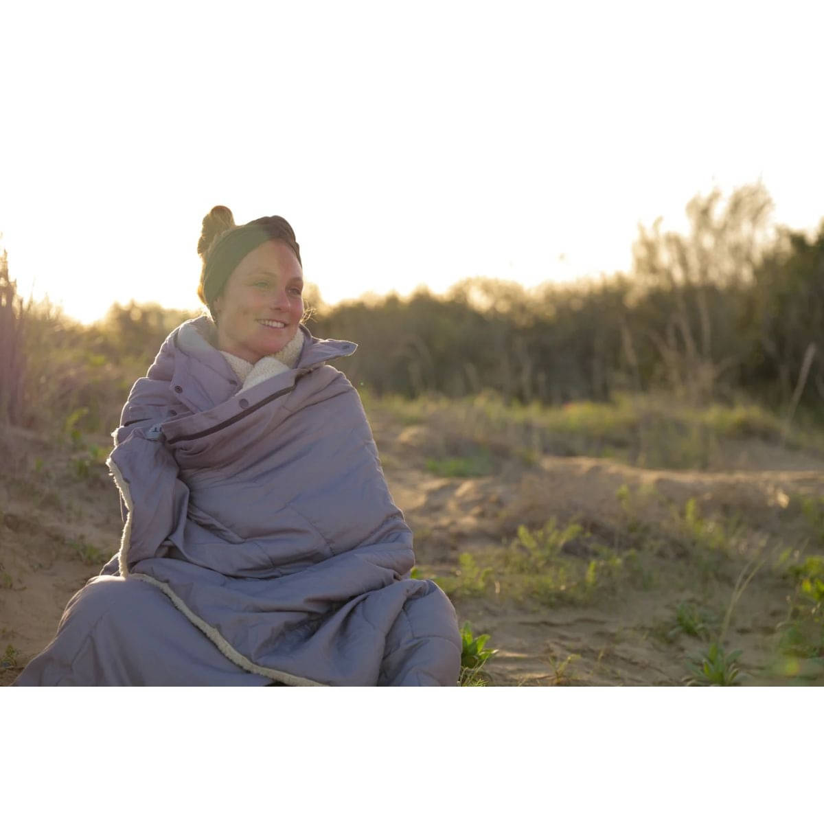 BENT Bentcho Schlafsack Decke Scandi Uni Grau - 50154