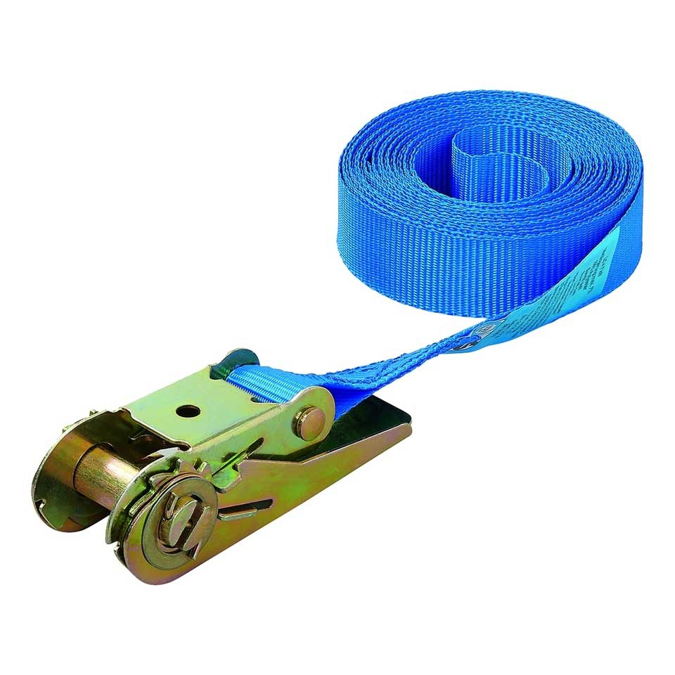 ProPlus Spanngurt Zurrgurt mit Ratsche 5m 25 mm Blau - 320146