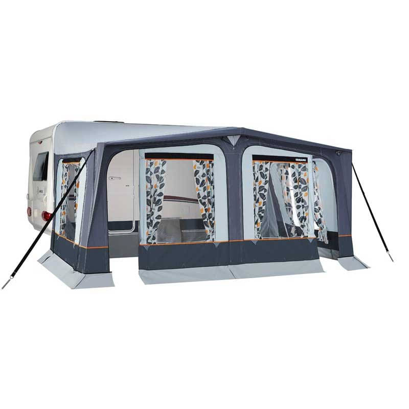 TRIGANO Wohnwagen-Vorzelt ATLANTIK- Gr. 1100- Umlauf 1091-1130 cm- Tiefe 270 cm- 25 mm Stahlgestaenge M-A6013-10N