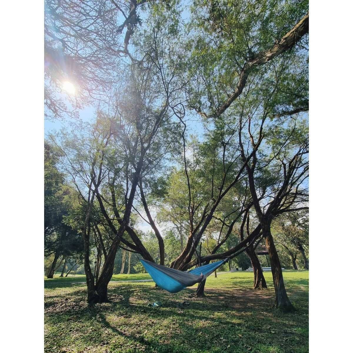 TICKET TO THE MOON King Size Hammock Hängematte Aqua / Dark Grey inkl. Moon Straps TICKET TO THE MOON King Size Hammock Haengematte Aqua - Dark Grey inkl. Moon Straps - TMK1503 TMSTRAP