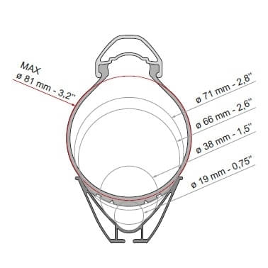 FIAMMA Carry-Bike Opel Vivaro Renault Trafic Fahrradtraeger fuer 2 Fahrraeder Modell 2023 02096-72-