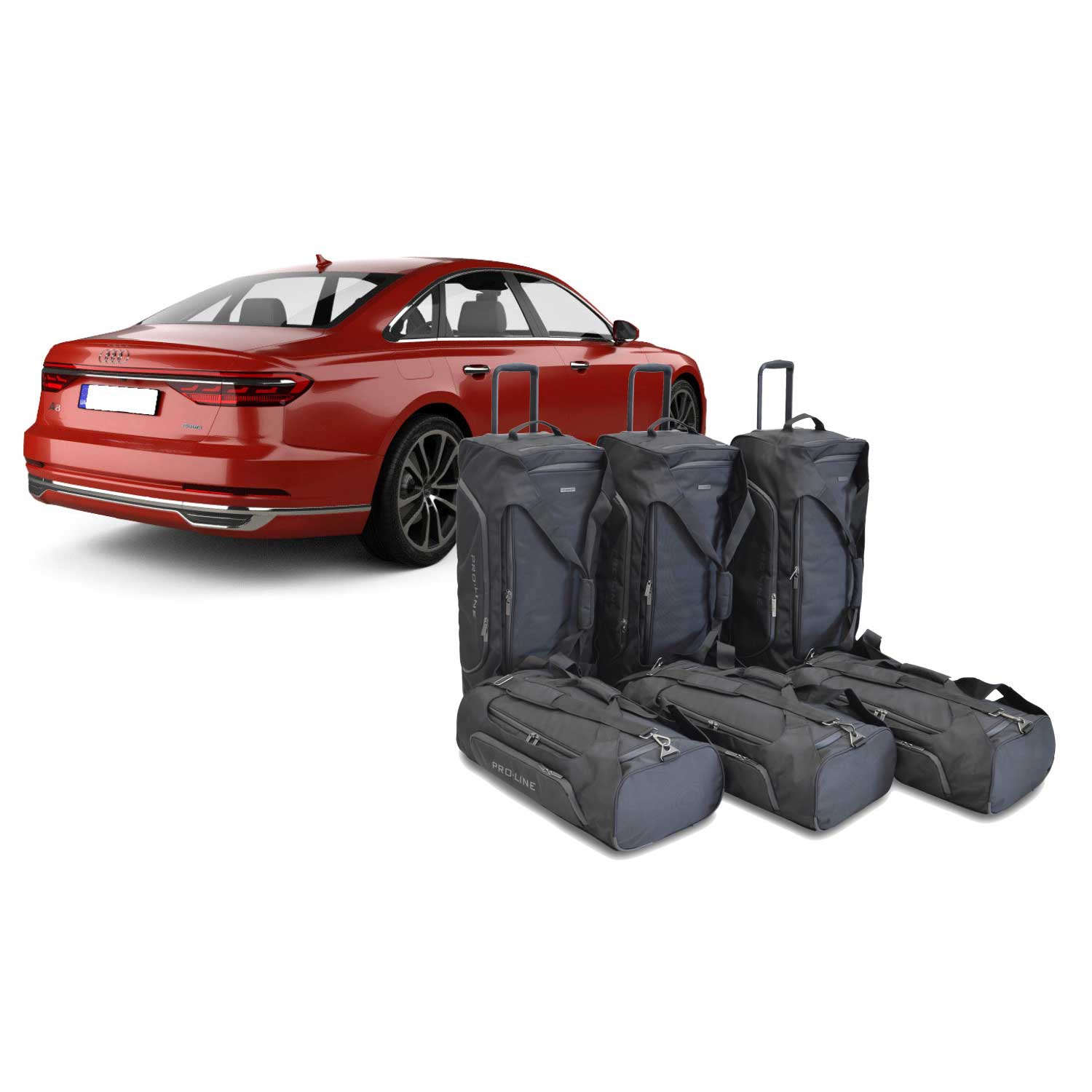 Car Bags Pro-Line A26401SP AUDI A8 4-Tuerer Limousine Bj- 17- Reisetaschen Set- Auf Ihr Auto massgeschneidert- Das Original