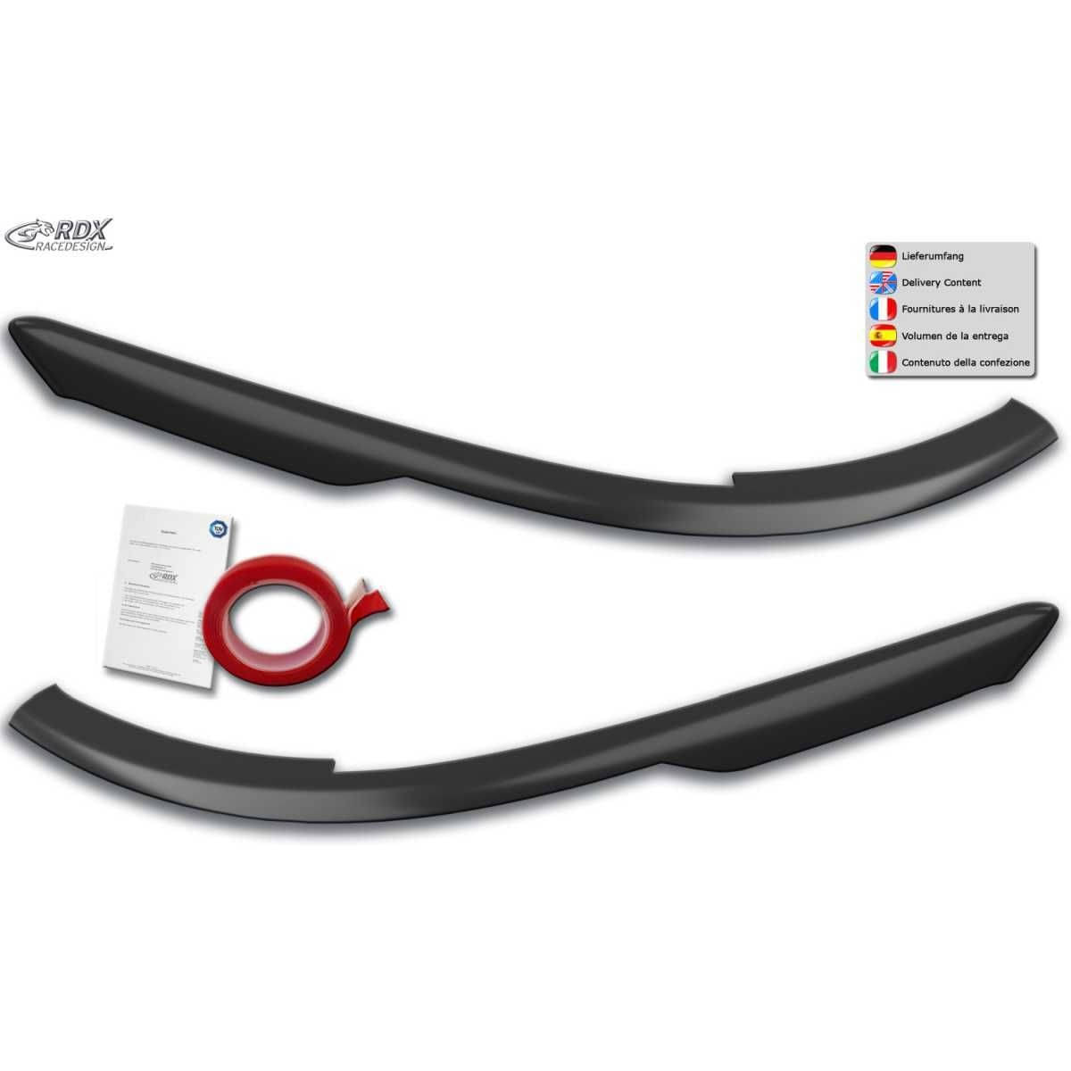 RDX Racedesign Scheinwerferblenden Boeser Blick fuer VW Golf 8 CD-CDV ab Bj. 2019 - RDSB178