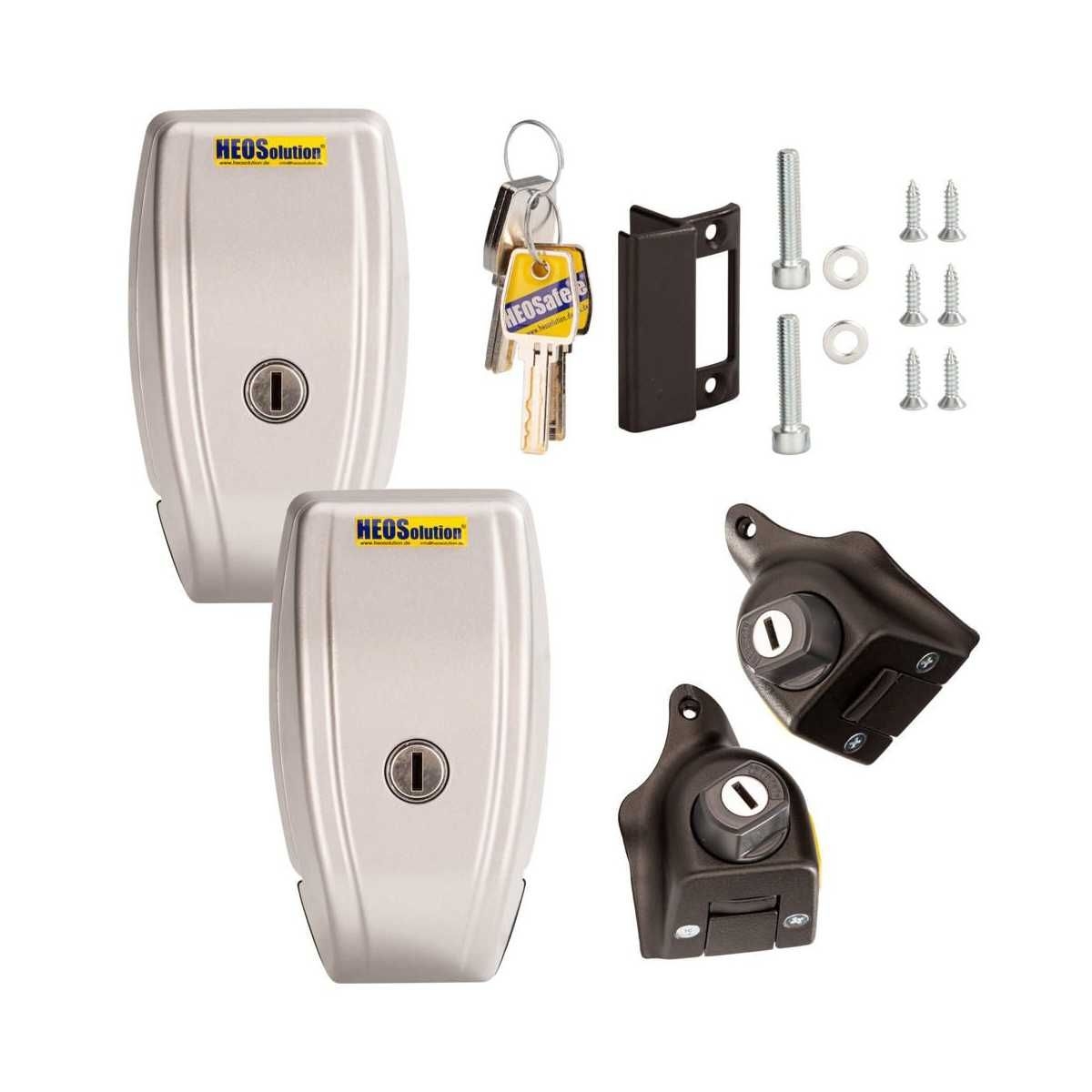 HEOSolution HEOSafe VAN Security Paket Fiat Ducato ab Bj. 2021 Grau-Silber Gleichschliessend - 12856-1760-2 G