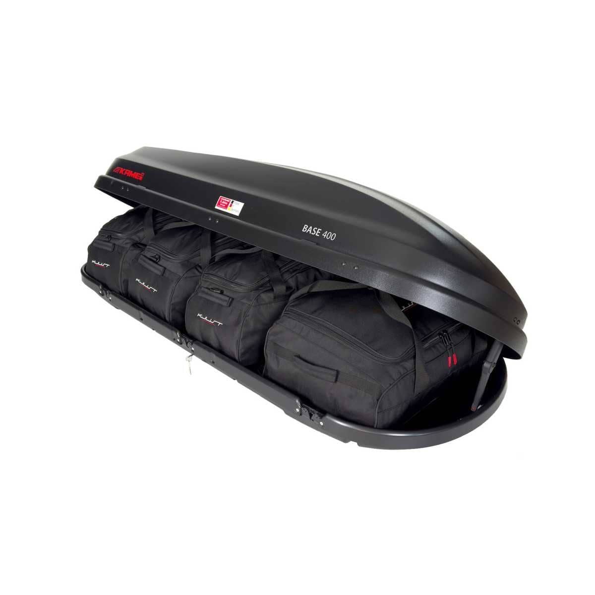 KJUST Dachboxen Taschen Set fuer Dachbox KAMEI BASE 400 4er-Set - 13130