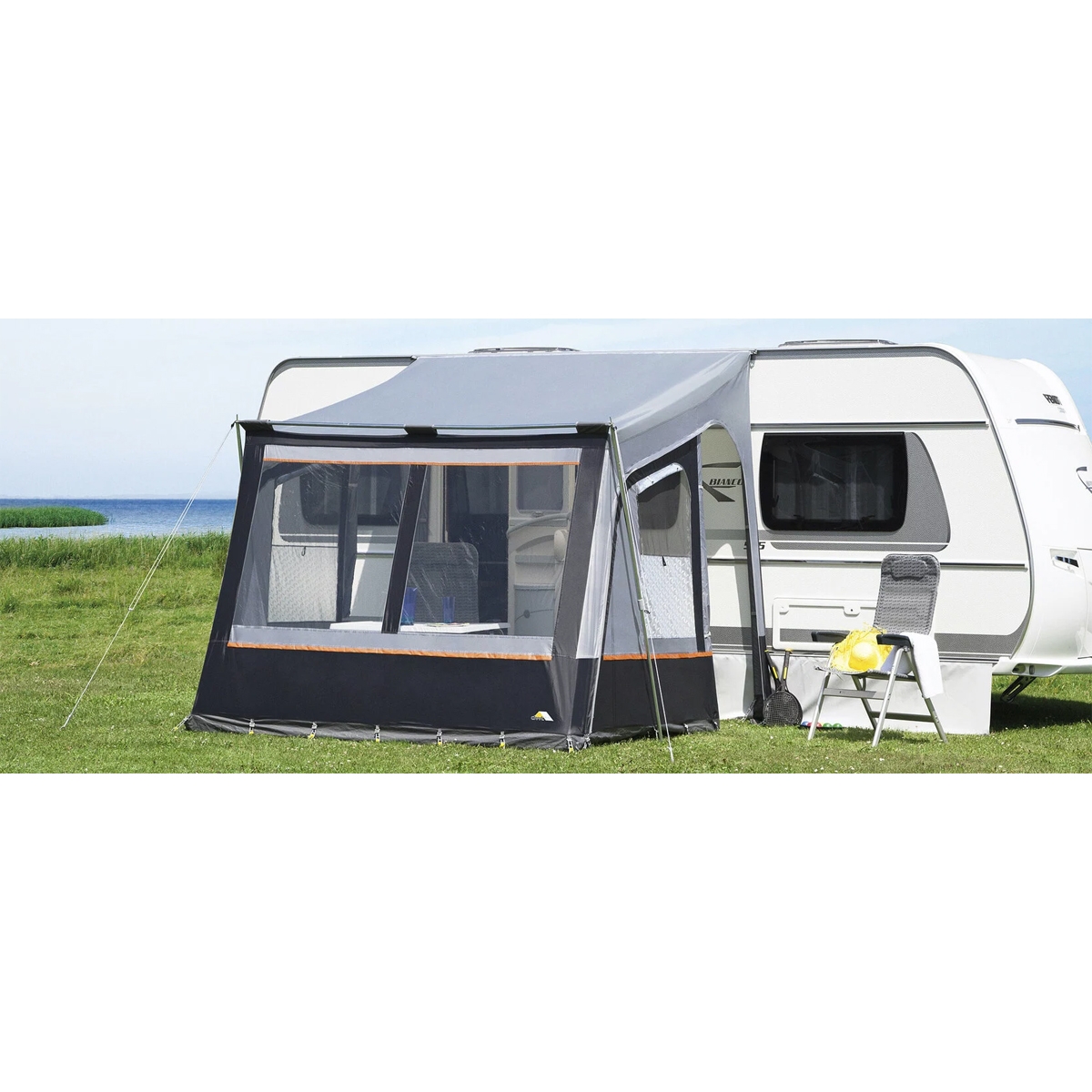 DWT Wohnwagen-Teilzelt FORTUNA II 250 x 280 cm Anbauhoehe 235 - 250 cm - 1710150