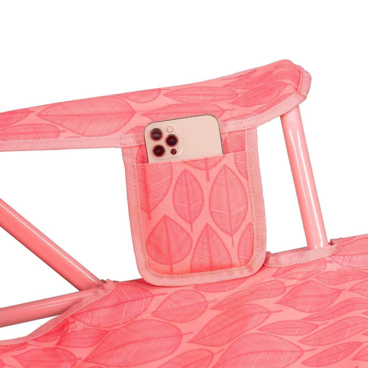 GCI faltbarer Schaukelstuhl Kickback Rocker Leaf Soft Pink - 410330