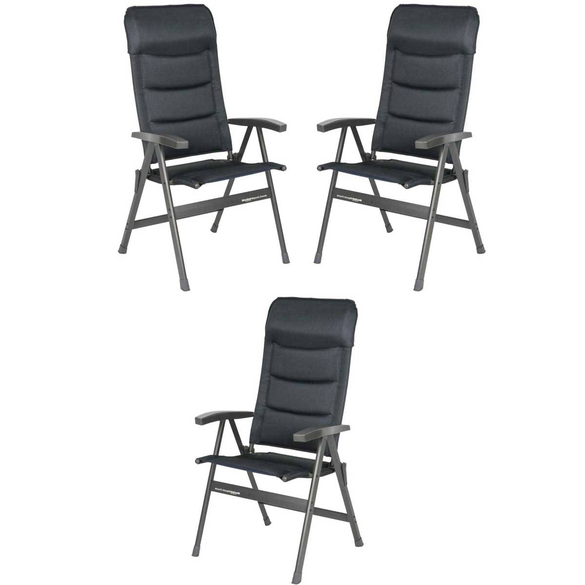 Set WESTFIELD Majestic Grande Stuhl dark smoke 3 Stühle Set WESTFIELD Majestic Grande Stuhl dark smoke - Be-Smart Series - 301-416 DS 3 Stuehle