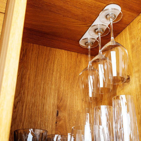 SILWY Metall Leiste 25 cm WHITE fuer Magnetglaeser L000-10KW-1