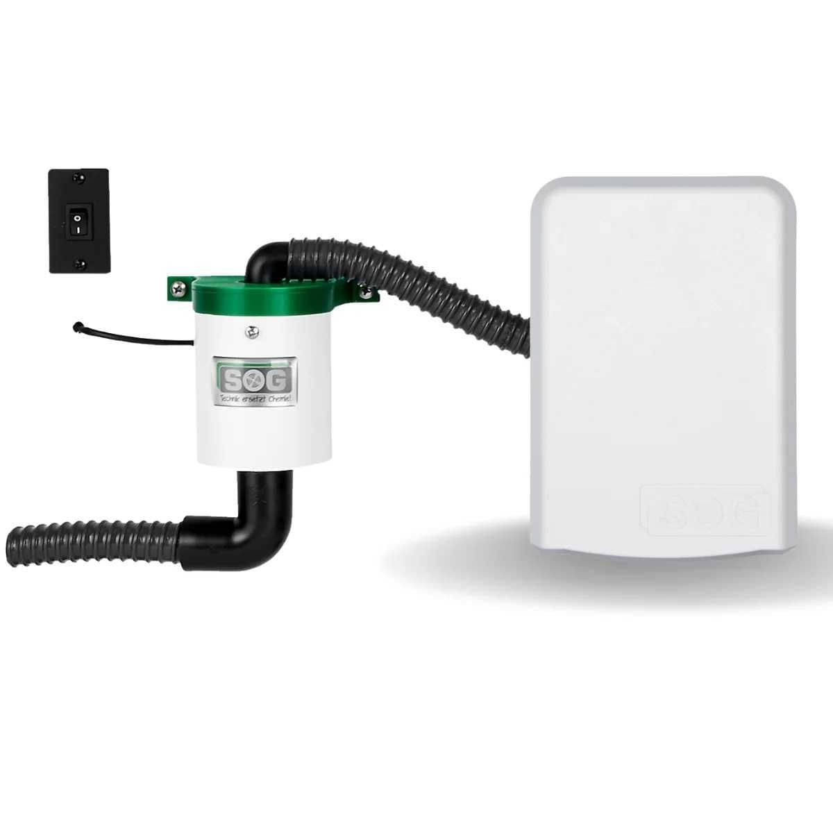 SOG Toiletten Entlueftung Tuervariante Typ TT fuer Trenntoiletten Weiss 414 011 0