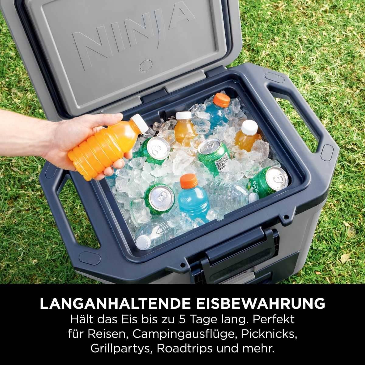 NINJA FrostVault 28L Kuehlbox mit Trockenzone- Schiefergrau - FB131EUGY