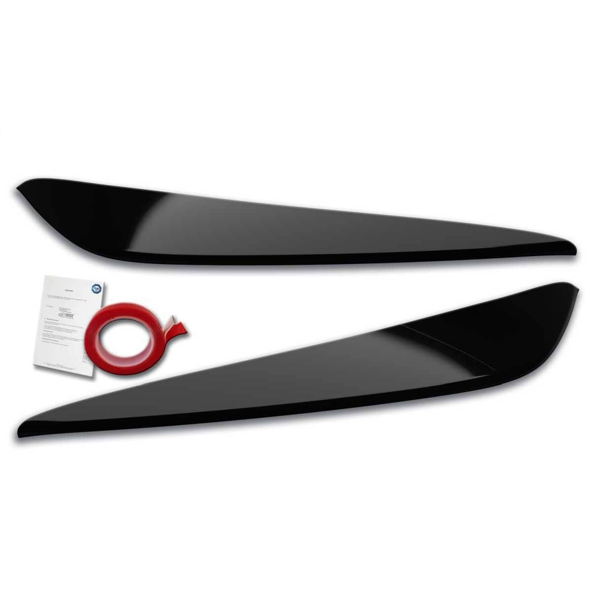 RDX Racedesign Scheinwerferblenden Boeser Blick fuer BMW 2er Gran Coupe F44 Bj. 2020-2024 Schwarz Glaenzend - RDSB183-GZD