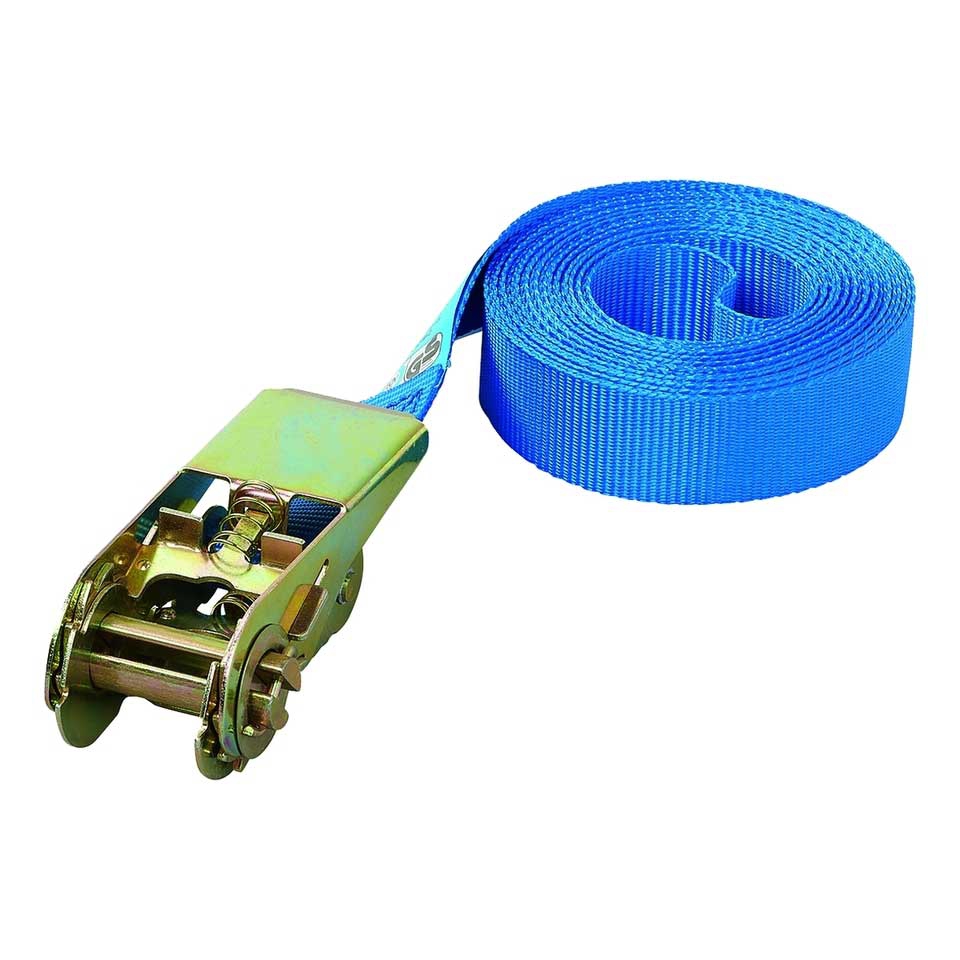 ProPlus Spanngurt Zurrgurt mit Ratsche 5m 25 mm Blau - 320146