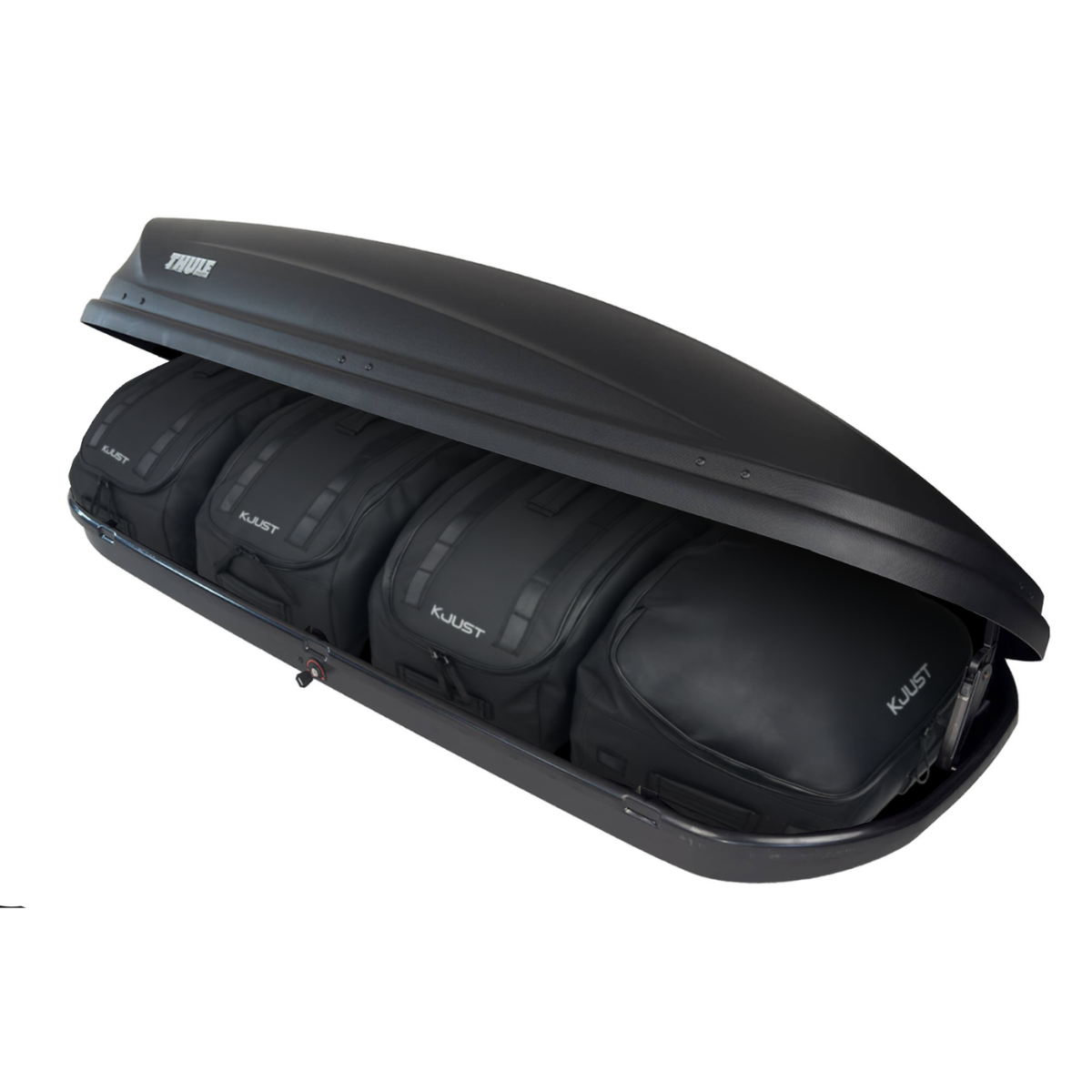 KJUST PRO Line Dachboxen Taschen Set fuer Dachbox THULE TOURING M 4er-Set - 20023
