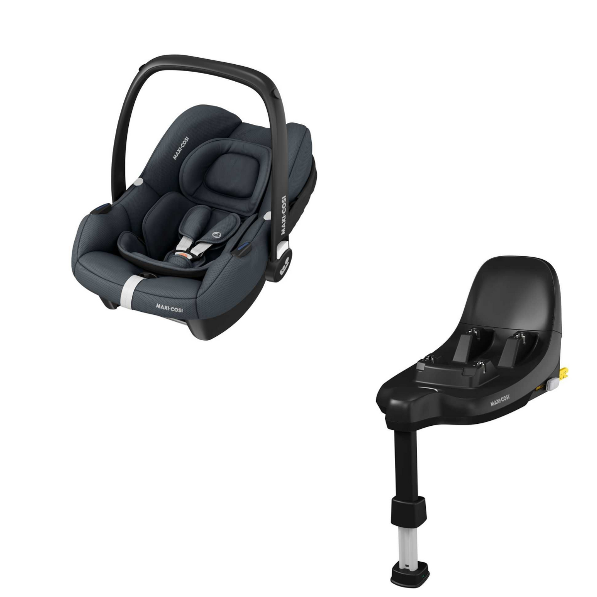 MAXI-COSI Babyschale CABRIOFIX i-Size Essential Graphite - Basisstation FAMILYFIX S - 8558750112 8056010110