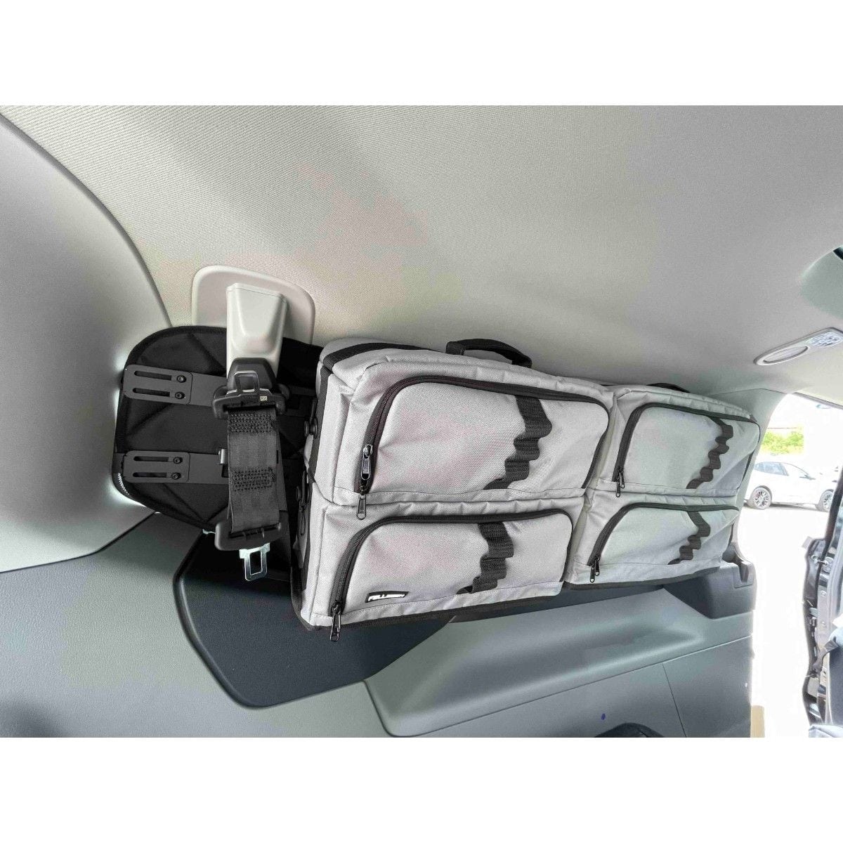 Fenstertaschen-Set FELLEISEN 2x Fenstertaschen -V710 L2- fuer Ford Tourneo Custom V710 L2- Fahrerseite- Hellgrau- ohne Thermomatte TST 0102 40