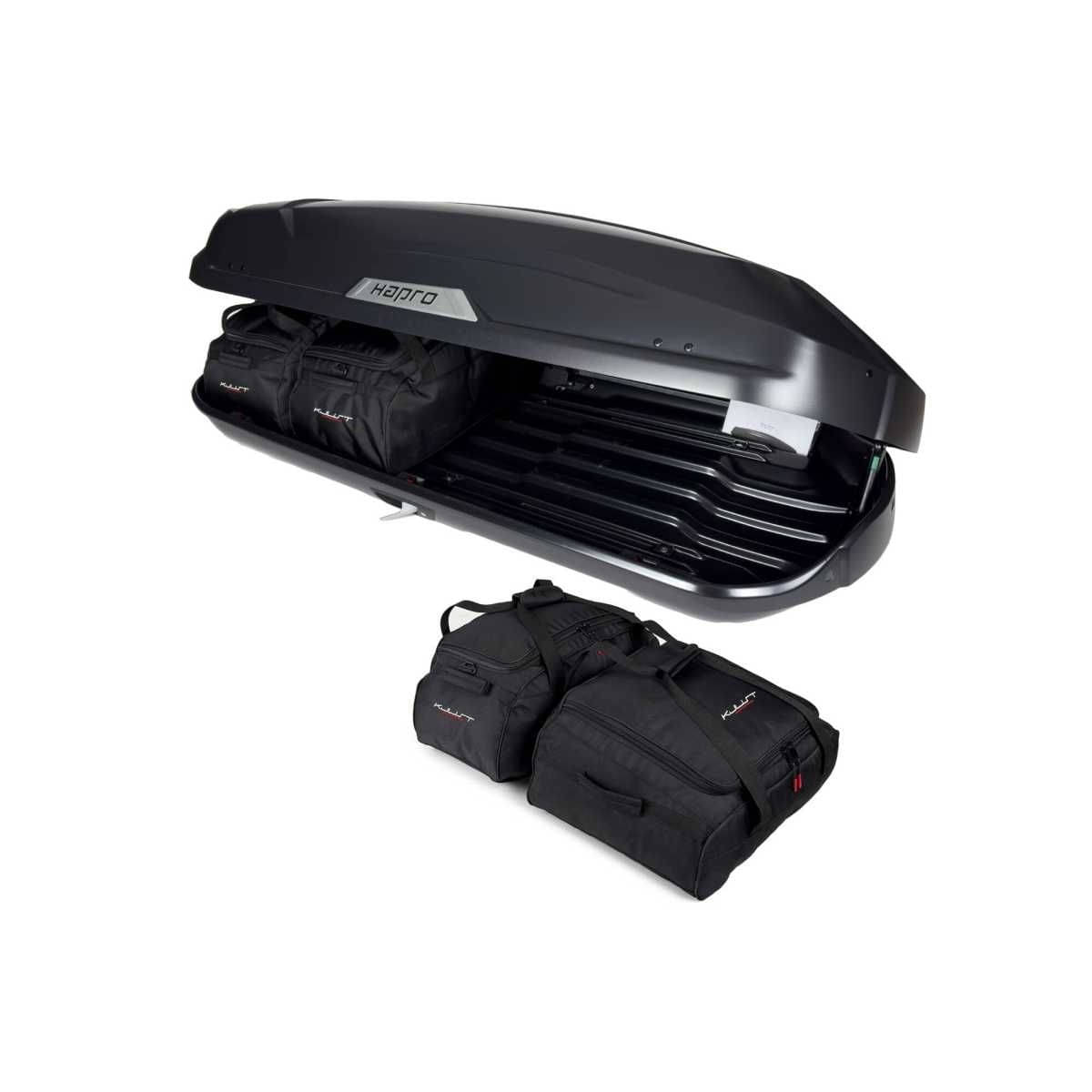 KJUST Dachboxen Taschen Set fuer Dachbox HAPRO TRIVOR 440 4er-Set - 13146