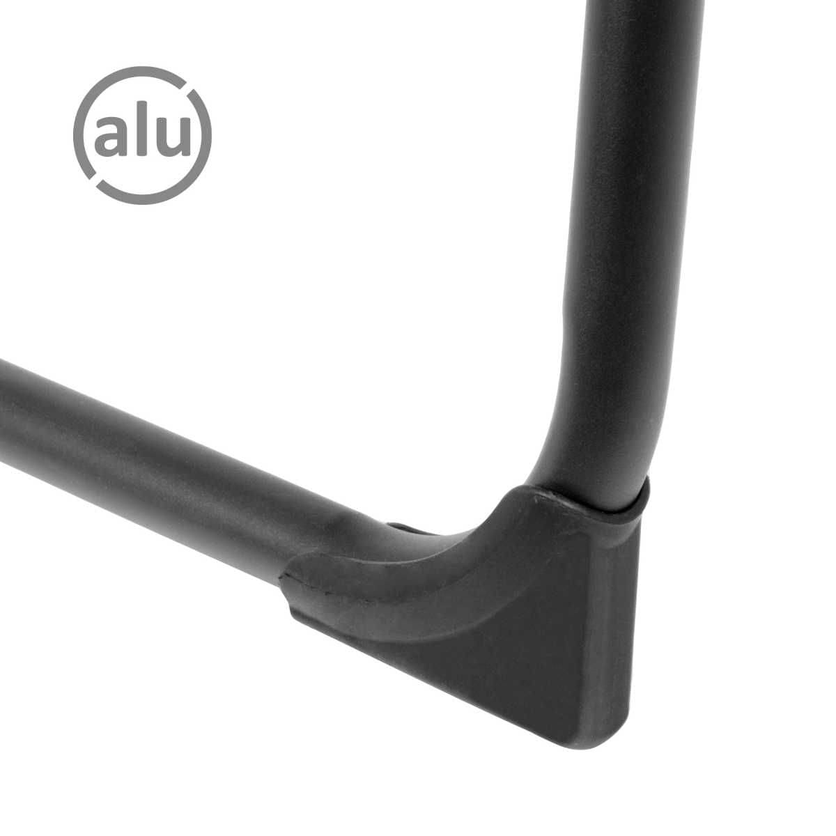 BRUNNER Campingstuhl SKYE 3D RT Schwarz 3er-Set - Rolltisch TITANIUM AXIA 4 122x76 cm - 0404060N.C09 0406098N