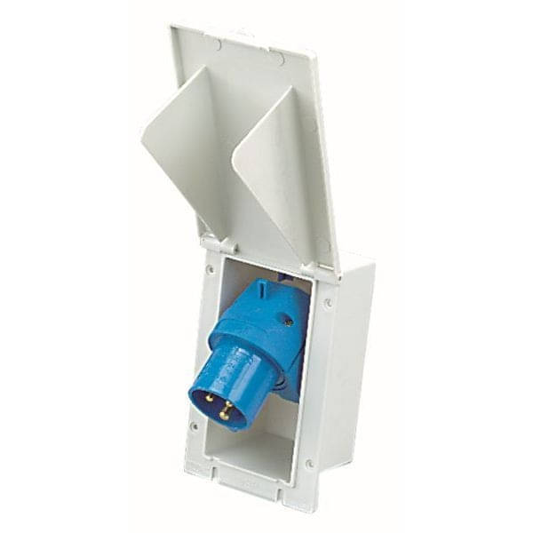 Ersatzdeckel zu CEE Einspeisungsstecker 135 mm weiss