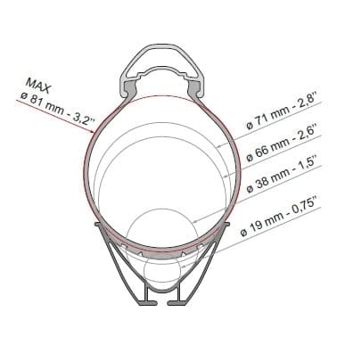 FIAMMA Rail Plus XL Fahrradschiene Modell 2026 98656N588