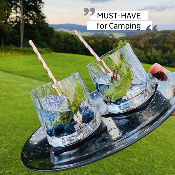 SILWY Magnet Kunststoffglaeser TUMBLER -2er Set- Hightech KO-WH-C-2