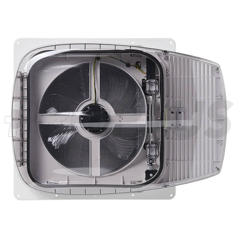 ProPlus Dachluefter DeLuxe 400x400 mm- Dachstaerke 27-80 mm- Transparent 610908