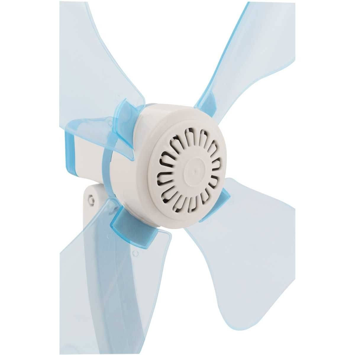 EuroTrail faltbarer Ventilator mit Klammer 12 V Eisblau - ETLT1406