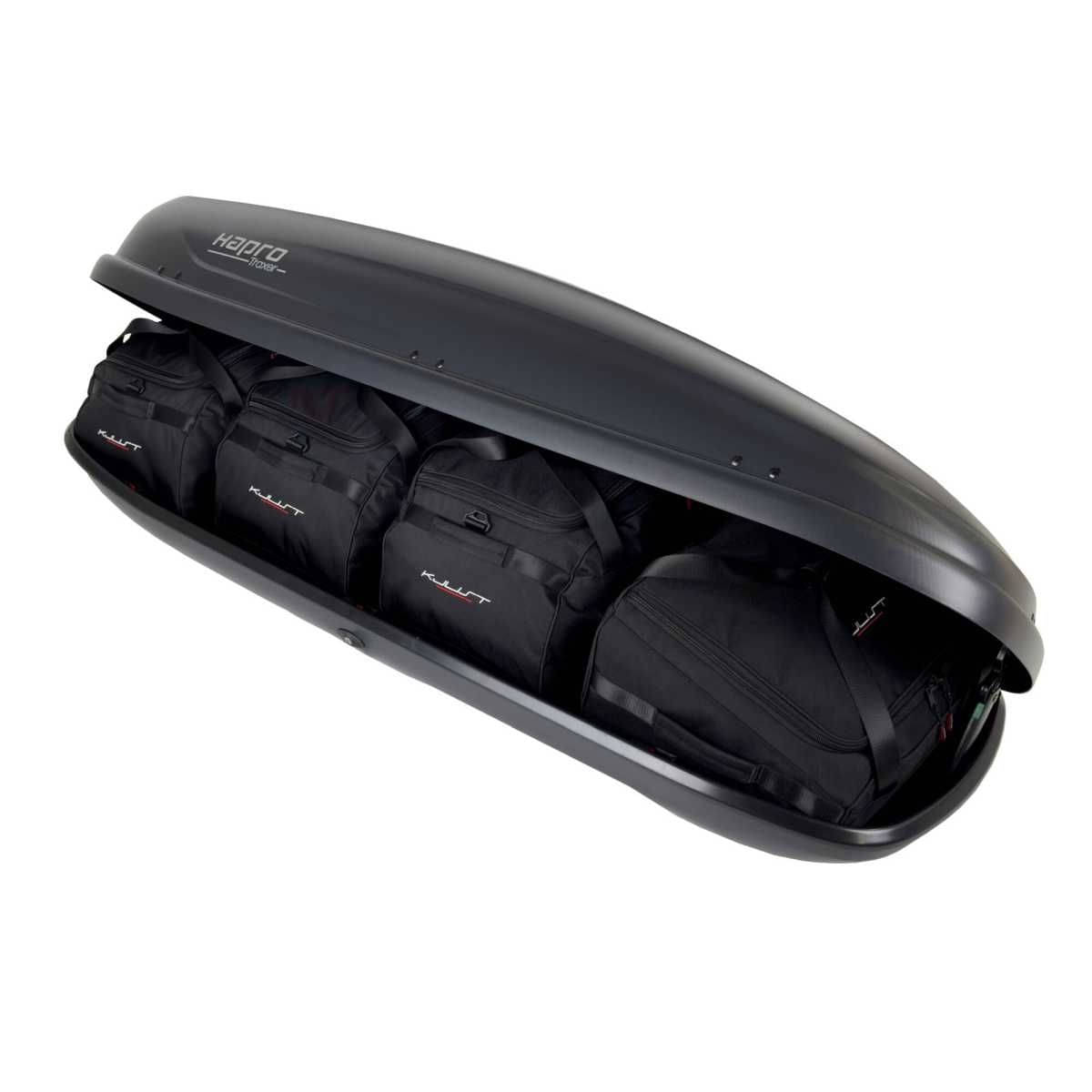KJUST Dachboxen Taschen Set fuer Dachbox HAPRO TRAXER 6.2 4er-Set - 13222