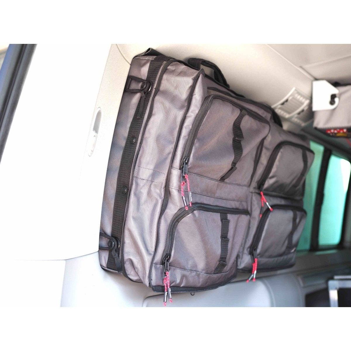 Fenstertaschen-Set FELLEISEN 4x BasicONE fuer VW Multivan-Caravelle T5-T6-T6.1- Felleisengrau- ohne Thermomatte TST 2500 05