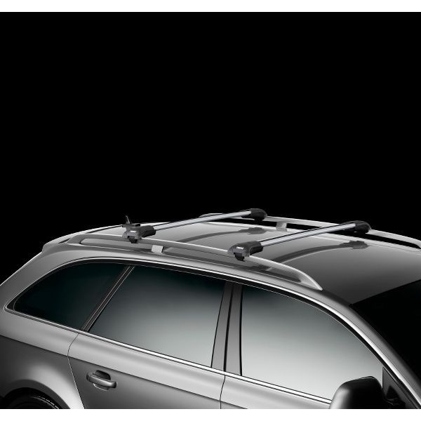 Thule Dachtraeger fuer MITSUBISHI Space Wagon 3-Tuerer MPV 2004→ Dachreling- Der leise und sichere Lastentraeger- Jetzt flach aufliegend-