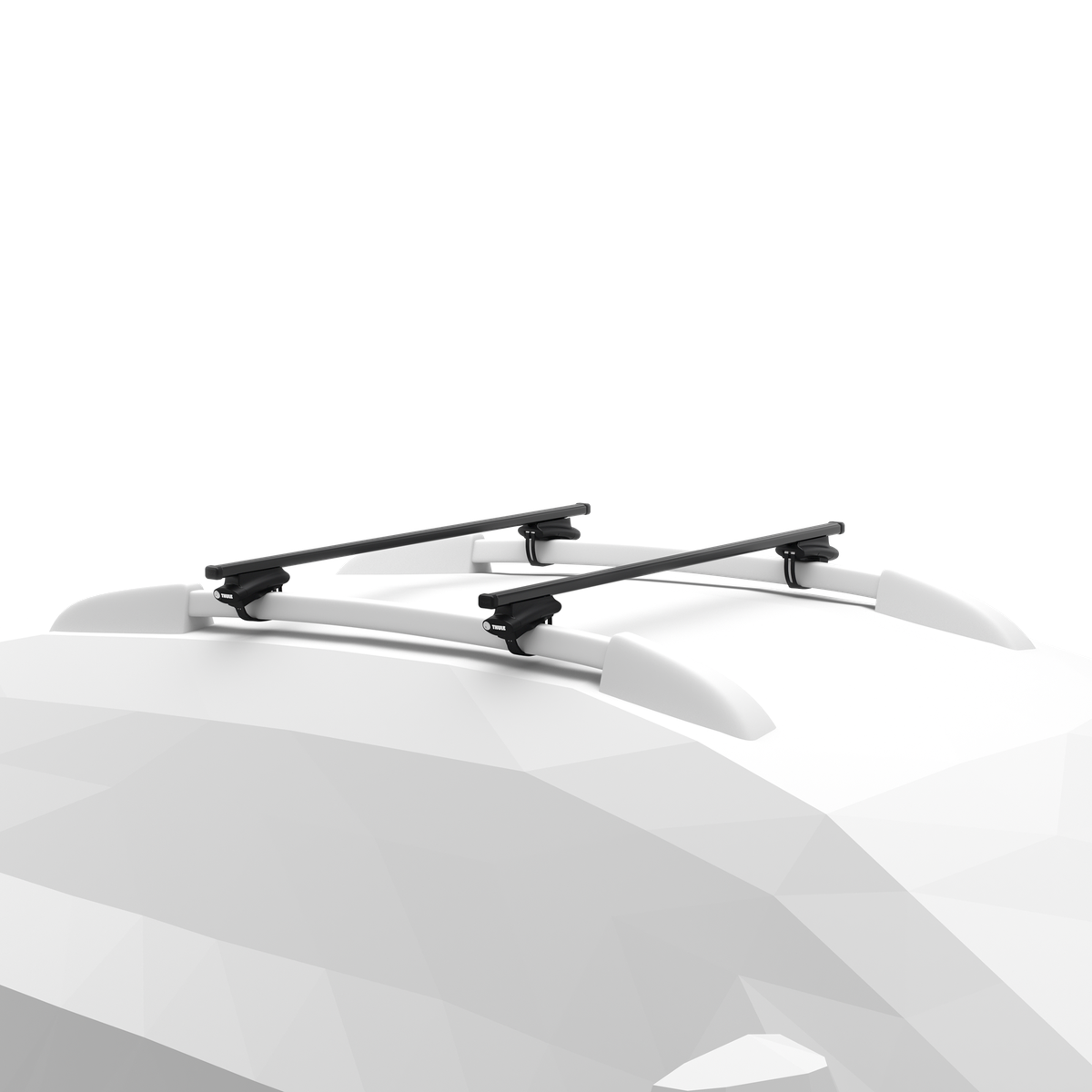 Kompletter THULE Dachtraeger mit SquareBar Stahl Vierkantprofilen
