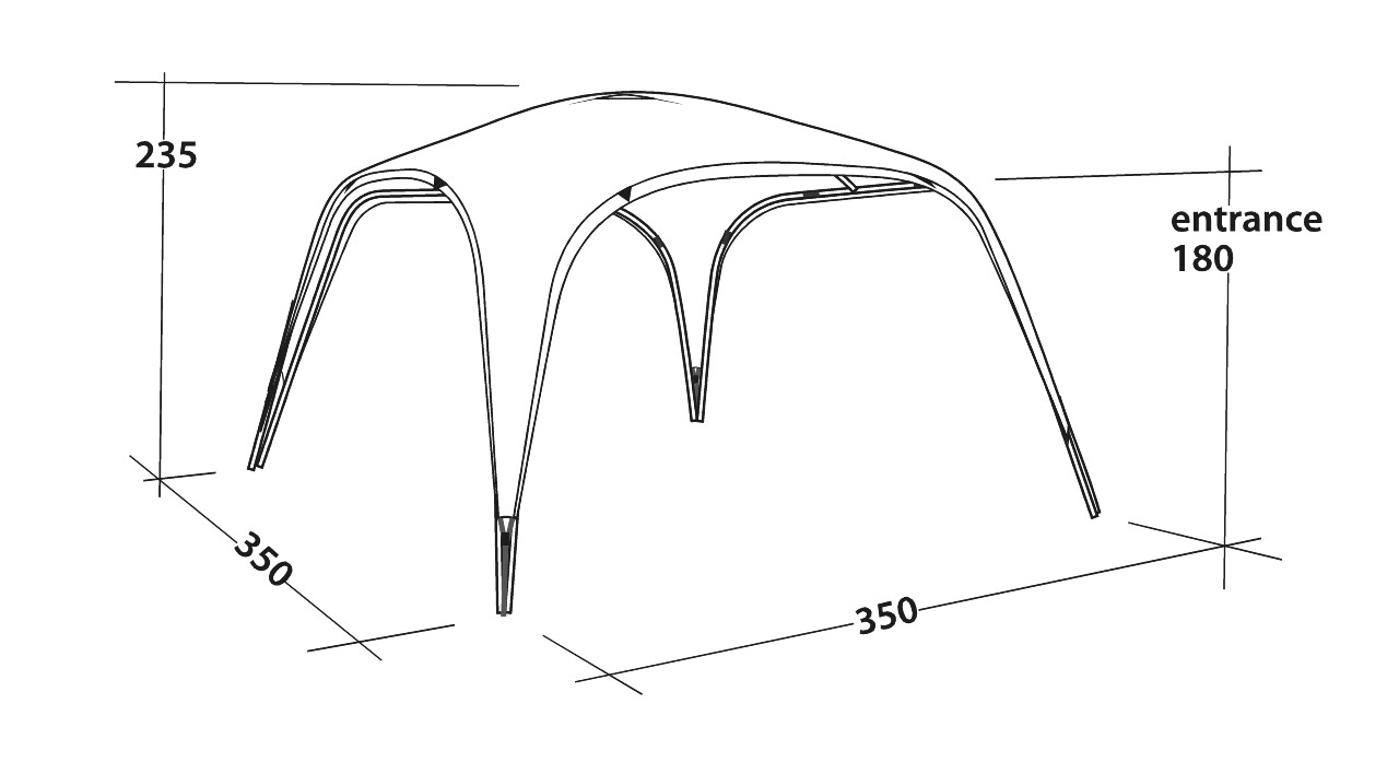 Outwell Pavillon Summer Lounge L 350 x 350 cm - 111371