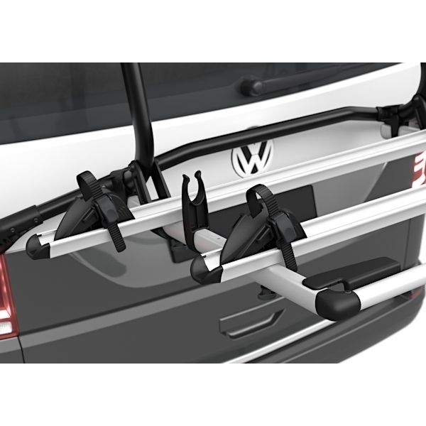 Thule WanderWay 2 - 911001 - THULE 911 WanderWay fuer VW T6 Fahrradtraeger Heck Heckklappe fuer 2 Fahrraeder